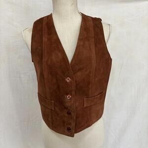 Vtg suede winlit vest